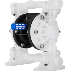 VEVOR Air Operated Double Diaphragm Pump, 35 GPM, 1 inch Inlet & Outlet Pneumatic Waste Oil Transfer Pump, Max 114 PSI, Aluminum Alloy Body, Air-Operated for Diesel, Grease, Kerosene, Gasoline & Oil