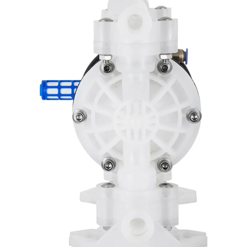 VEVOR Air Operated Double Diaphragm Pump, 35 GPM, 1 inch Inlet & Outlet Pneumatic Waste Oil Transfer Pump, Max 114 PSI, Aluminum Alloy Body, Air-Operated for Diesel, Grease, Kerosene, Gasoline & Oil
