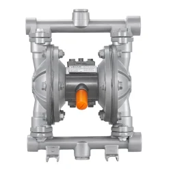 VEVOR Air Operated Double Diaphragm Pump, 6.6 GPM, 3/8 inch Inlet & Outlet Pneumatic Waste Oil Transfer Pump, Max 100 PSI, Aluminum Alloy Body, Air-Operated for Diesel, Grease, Kerosene, Gasoline