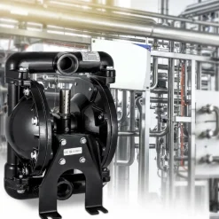VEVOR Air-Operated Double Diaphragm Pump 1 inch Inlet Outlet Aluminum 35 GPM Max 120PSI, Nitrile Diaphragm, QBY4-25L-1inch-35