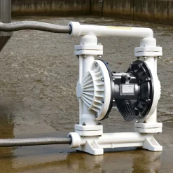VEVOR Air Operated Double Diaphragm Pump, 25 GPM, 1 inch Inlet & Outlet Pneumatic Waste Oil Transfer Pump, Max 100 PSI, Polypropylene Body, Air-Operated for Diesel, Grease, Kerosene, Gasoline & Oil