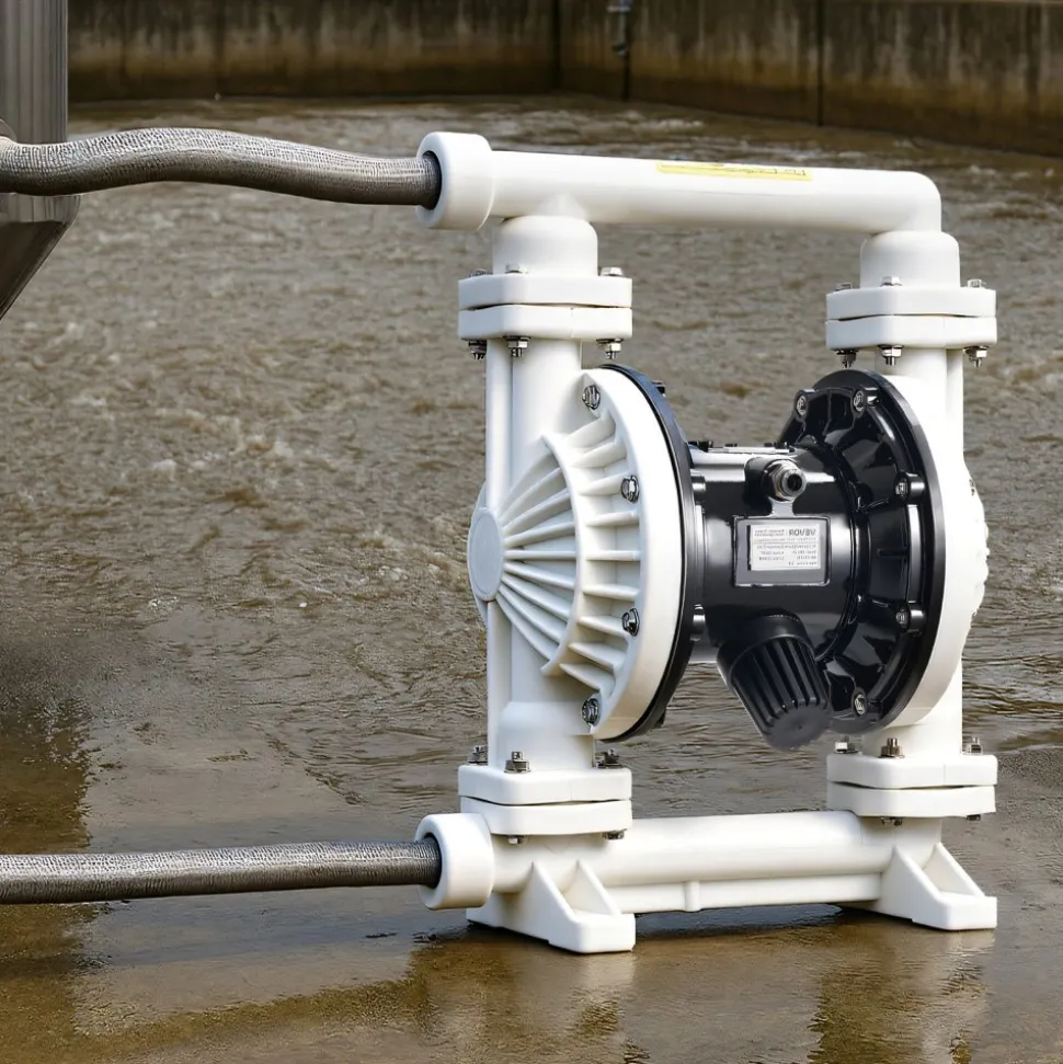 VEVOR Air Operated Double Diaphragm Pump, 25 GPM, 1 inch Inlet & Outlet Pneumatic Waste Oil Transfer Pump, Max 100 PSI, Polypropylene Body, Air-Operated for Diesel, Grease, Kerosene, Gasoline & Oil