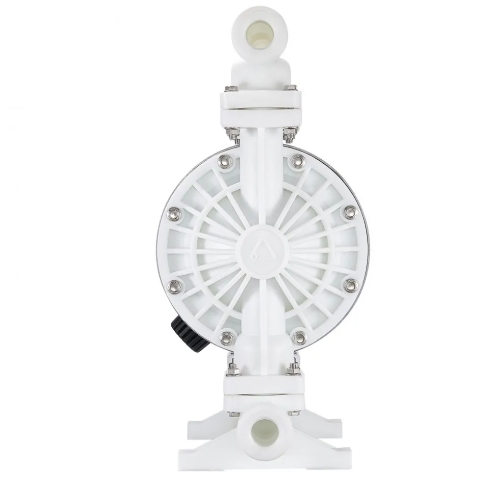 VEVOR Air Operated Double Diaphragm Pump, 25 GPM, 1 inch Inlet & Outlet Pneumatic Waste Oil Transfer Pump, Max 100 PSI, Polypropylene Body, Air-Operated for Diesel, Grease, Kerosene, Gasoline & Oil