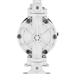 VEVOR Air-Operated Double Diaphragm Pump, 1/2 in Inlet & Outlet, Polypropylene Body, 2.5 GPM & Max 80PSI, PTFE Diaphragm Pneumatic Transfer Pump for Petroleum, Diesel, Oil & Low Viscosity Fluids