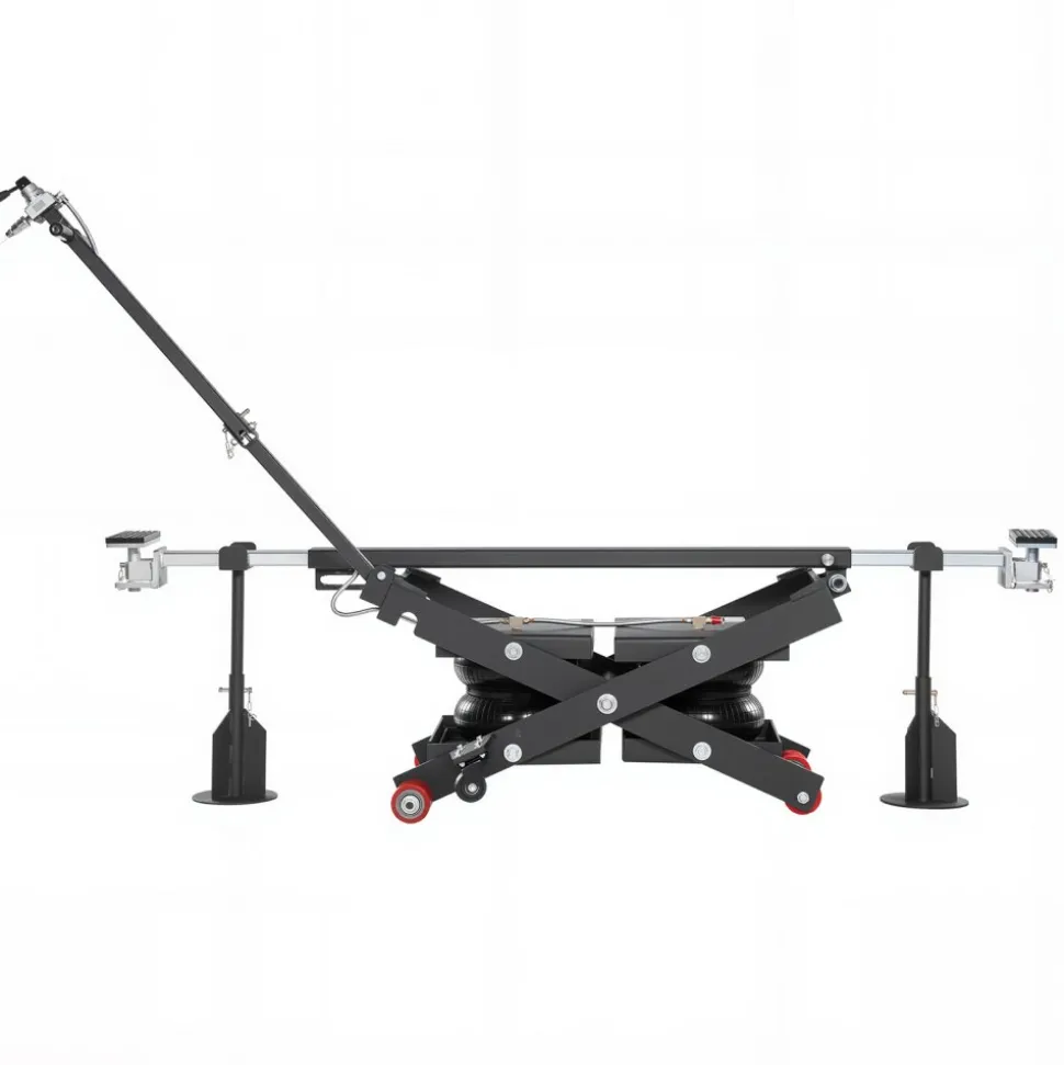VEVOR Air Portable Car Lift, 6613 lbs/3 Ton Capacity, 21.7 inch Max Height, Adjustable Portable Air Car Lift with Airbag, Support Stands, Wheel Chocks, Rubber Pads, Heavy-Duty for Sedan SUV Pickup
