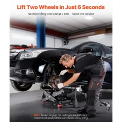 VEVOR Air Portable Car Lift, 6613 lbs/3 Ton Capacity, 21.7 inch Max Height, Adjustable Portable Air Car Lift with Airbag, Support Stands, Wheel Chocks, Rubber Pads, Heavy-Duty for Sedan SUV Pickup
