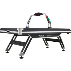 VEVOR Air-Powered Hockey Table, 89" Indoor Hockey Table for Kids and Adults, LED Sports Hockey Game with 2 Pucks, 2 Pushers, and Electronic Score System, Arcade Gaming Set for Game Room Family Home