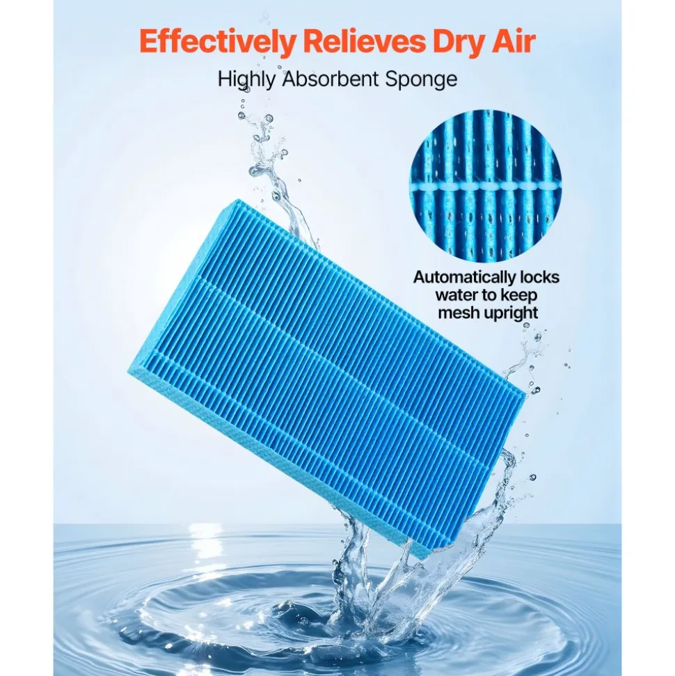 VEVOR Air Purifier Filter Replacement, Compatible with KJ420F-A35 Filter Accessories with Precision Mesh Screen, Washable & Reusable, Easy to Replace for Indoor Room Office Humidifying, Blue