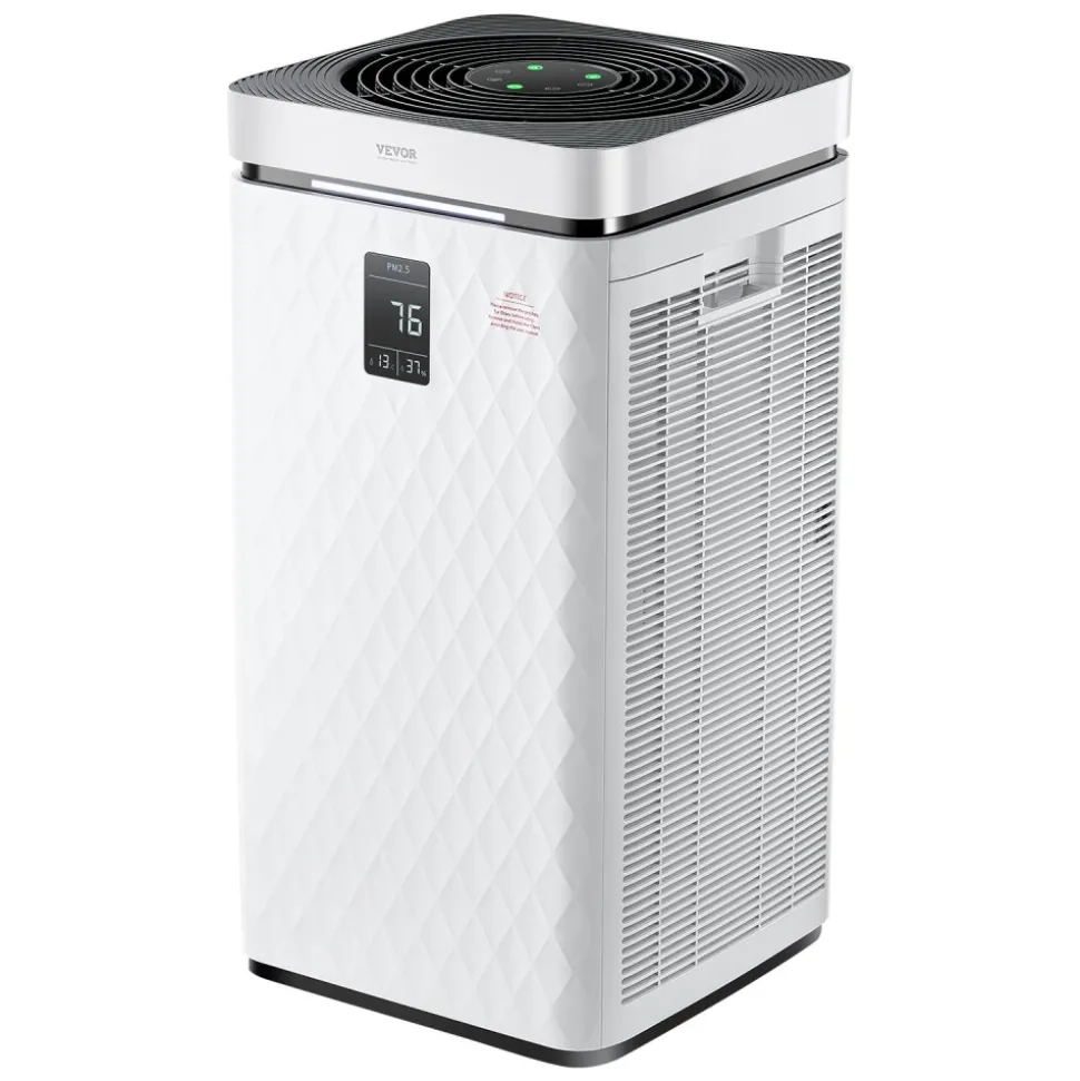 VEVOR Air Purifier, H13 HEPA Layer, 3139 ft²/h Smart Air Purifier with Speed Control & Child Lock Guard, Efficient Air Cleaner with Convenient Touch Panel & 23 dB Sleep Mode, Fit for Home & Office