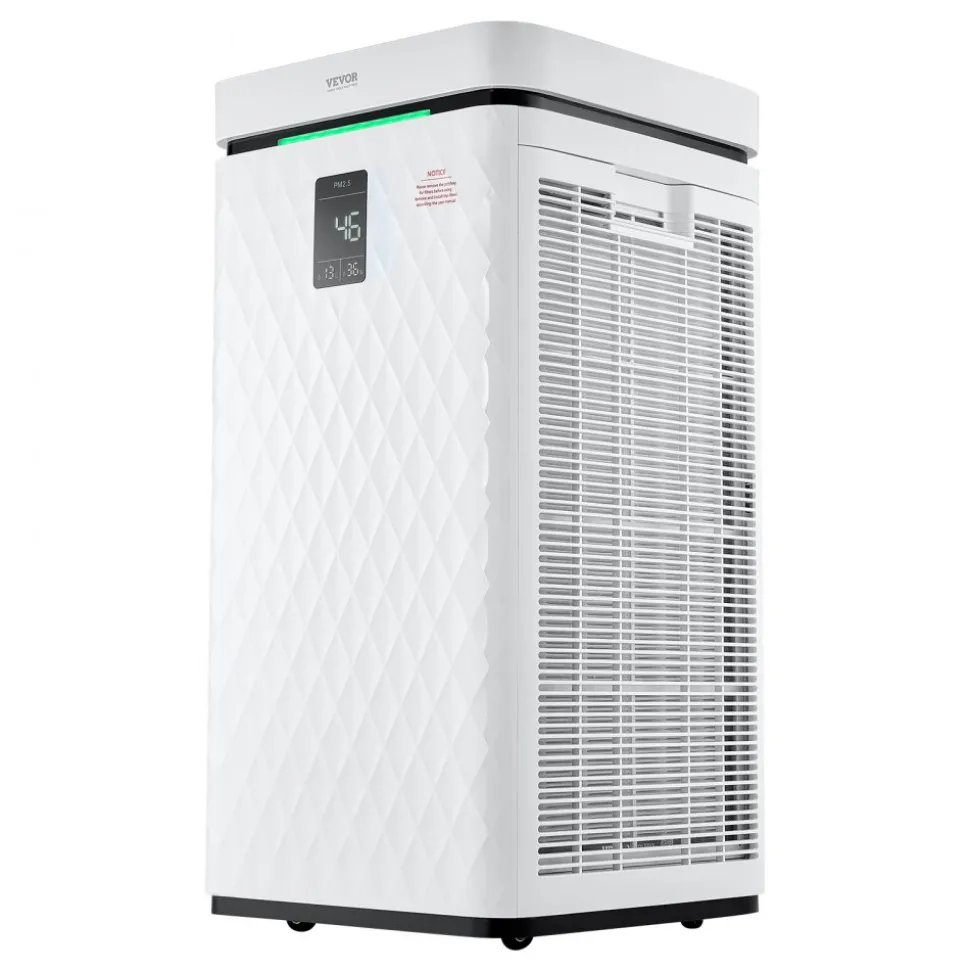 VEVOR Air Purifier, H13 HEPA Layer, 3139 ft²/h Smart Air Purifier with Speed Control & Child Lock Guard, Efficient Air Cleaner with Convenient Touch Panel & 23 dB Sleep Mode, Fit for Home & Office