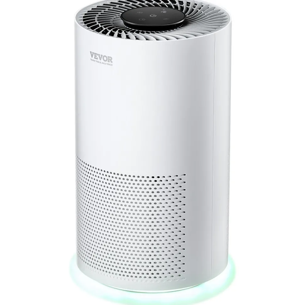 VEVOR Air Purifier, H13 HEPA Layer, 1200 ft²/h Smart Air Purifier with Speed Control & Child Lock Guard, Efficient Air Cleaner with Convenient Touch Panel & 23 dB Sleep Mode, Fit for Home & Office