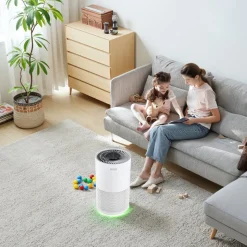 VEVOR Air Purifier, H13 HEPA Layer, 1200 ft²/h Smart Air Purifier with Speed Control & Child Lock Guard, Efficient Air Cleaner with Convenient Touch Panel & 23 dB Sleep Mode, Fit for Home & Office