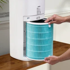 VEVOR Air Purifier Replacement Filter, H13, 3-in-1 Compact & Lightweight Replacement Filter with Sturdy PP Pre-Filter, Easy-to-Grab Purifier Filter with Activated Carbon, Fit for Cylindrical Purifier