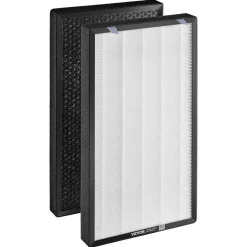 VEVOR Air Purifier Replacement Filter, H13, 3-in-1 Compact & Lightweight Replacement Filter with PP Pre-Filter, Easy-to-Grab Purifier Filter with Activated Carbon, Fit for Cylindrical Purifier