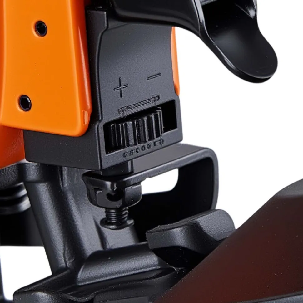 VEVOR Air Roofing Nailer CN45C, 3/4" to 1-3/4" 15 Degree Roofing Nail Gun with Two Firing Modes & Tool-Free Depth Adjustment, 70-110 PSI Pneumatic Coil Nailer for Asphalt Shingles, Roof Sheathing
