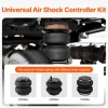 VEVOR Air Shock Controller Kit, 12V 100PSI Wireless On Board Air Compressor System, App or Remote Control Air Ride Suspension Compressor Kit with Single Path System, Inflator & Air Line for Truck Van