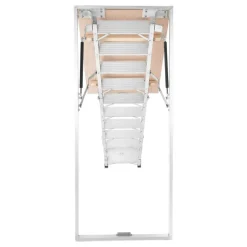 VEVOR Aluminum Attic Ladder, Fits 9.8'-10.3'/7.66'-9.8' Ceiling Height, 54
