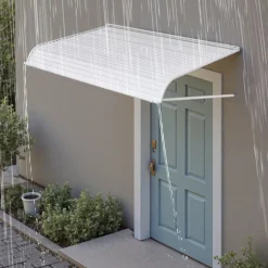VEVOR Aluminum Awning 60 x 42 in, Durable Window Awning Door Canopy, Lightweight and Stable Aluminum Awnings for Doors Exterior Rain Snow Sunlight Protection for Door Entrance Windows Patio Porch