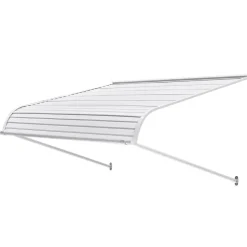 VEVOR Aluminum Awning 48 x 42 in, Durable Window Awning Door Canopy, Lightweight and Stable Aluminum Exterior Awnings Rain Snow Sunlight Protection for Door Entrance Windows Patio Porch