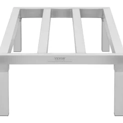 VEVOR Aluminum Dunnage Rack, 48” x 20” Commercial Food Floor Rack, 12” Off the Floor, 1800 lbs Capacity All-Welded Aluminum Storage Rack, for Storage in Restaurants, Kitchens, Garages and Vehicles