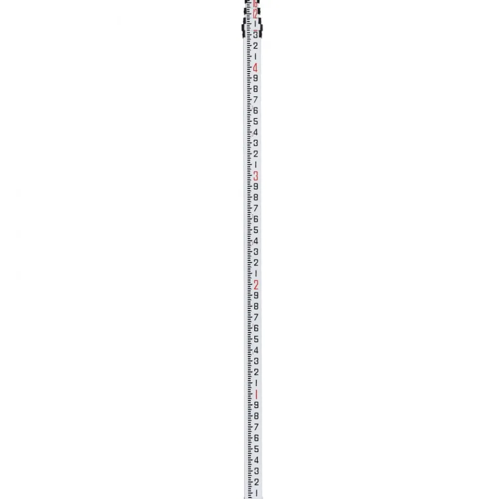 VEVOR Aluminum Grade Rod, 16-Feet/10ths 4 Sections Telescopic Measuring Rod,Double-Sided Scale 1/10ft Leveling Rod Stick,Aluminum Alloy Survey Rod w/ Bubble Level &Carrying Bag for Houses,Walls,Floors