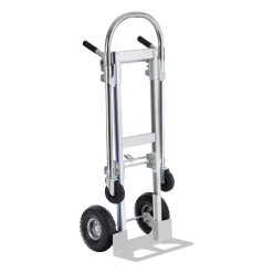 VEVOR Aluminum Hand Truck, 2 in 1, 800 lbs Load Capacity, Heavy Duty Industrial Convertible Folding Hand Truck and Dolly, Utility Cart Converts from Hand Truck to Platform Cart with Rubber Wheels