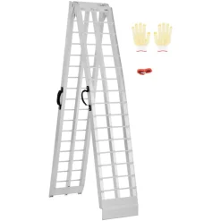 VEVOR Aluminum Ramps, 600 lbs, 1Pcs Heavy-duty Ramps with Wider Ramp Surface, Universal Stable Loading Ramp with Handles, Fit for Motorcycle, Electric Bicycle, Bicycle, etc.