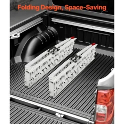VEVOR Aluminum Ramps, 1500 lbs, 2Pcs Heavy-duty Ramps with Wider Ramp Surface, Universal Stable Loading Ramp with Handles, Fit for ATV, UTV, Motorcycle, Electric Bicycle, etc.
