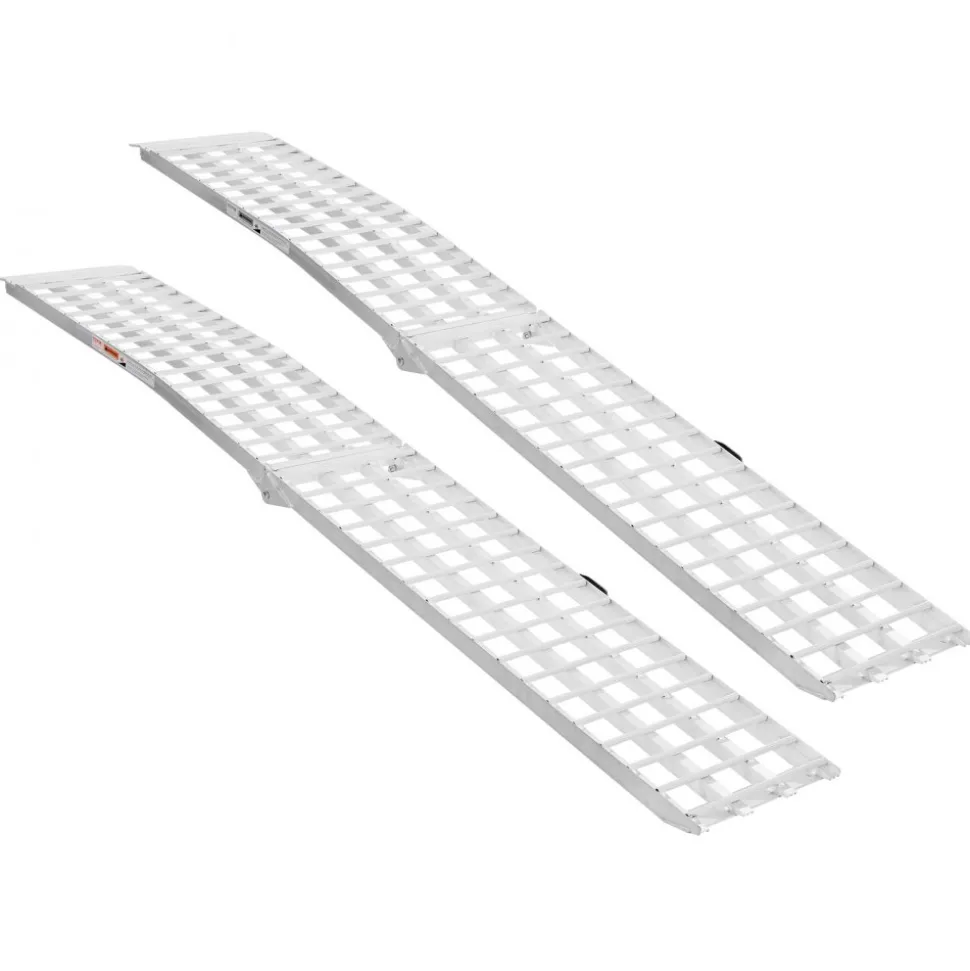 VEVOR Aluminum Ramps, 2000 lbs, 2Pcs Heavy-duty Ramps with Wider Ramp Surface, Universal Stable Loading Ramp with Handles, Fit for ATV, UTV, Motorcycle, Electric Bicycle, etc.