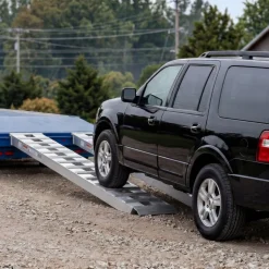 VEVOR Aluminum Trailer Ramps, 2PCS 96 x 15 in, Heavy-Duty Truck Ramp Set, 10000LBS Combined Capacity ATV Loading Ramps for Pickup Trucks, Motorcycles, Lawn Mowers, Cars, Farm Tractors, Carts