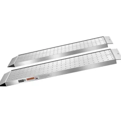 VEVOR Aluminum Trailer Ramps, 2PCS 55 x 12 in, Heavy-Duty ATV Ramp Set with Anti-Slip Plates, 3000LBS Combined Capacity Loading Ramps for Motorcycles, Lawn Mowers, Farm Tractors, Carts