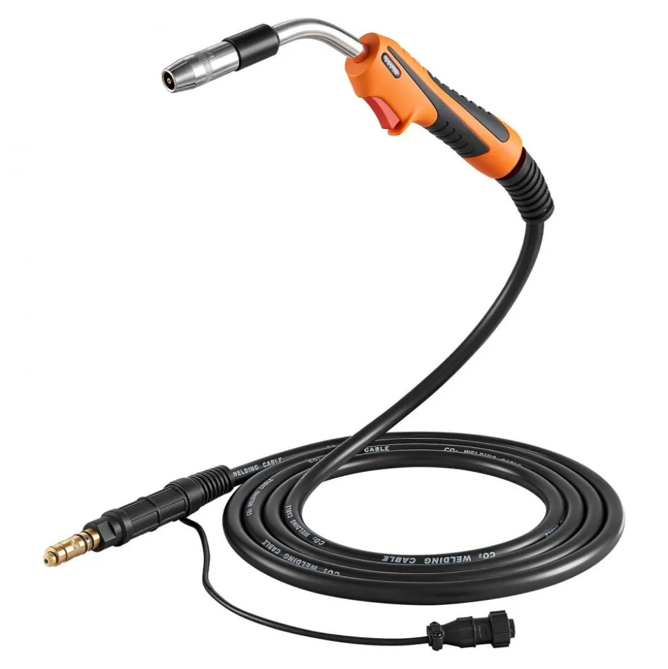 VEVOR 250A MIG Welding Gun with 15FT Cable, Replacement for Lincoln Magnum Pro 250L - with 7PCS Mig Welding Contact Tips
