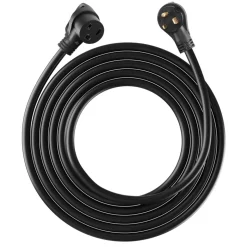 VEVOR 30-Amp Generator Extension Cord, 50 Foot, 250 Volts 7500 Watts Heavy Duty Power Cable, NEMA 6-50P to 6-50R SWT 8AWG Flexible Welder Extension Cord, with Storage Bag, for Generators, ETL Listed