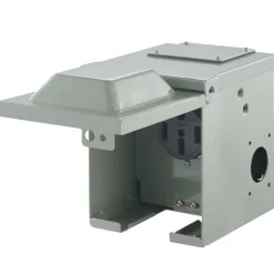 VEVOR 50 Amp RV Power Outlet Box, 125/250 Volt, Enclosed Lockable Outdoor RV Receptacle Box, NEMA 14-50R Weatherproof Electrical Panel, for RV Camper Trailer Motorhome