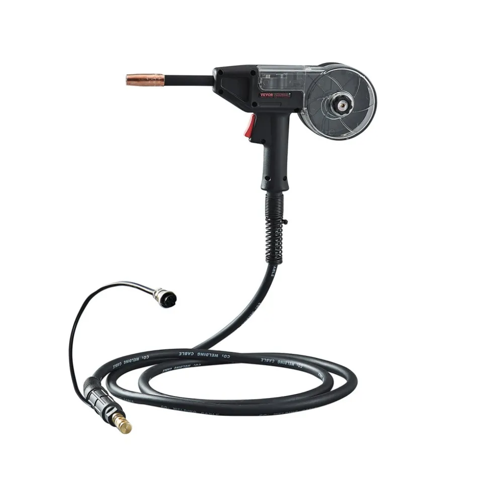 VEVOR 200Amp Spool Gun with 10FT Cable, Compatible with W Weldpro MlG200GDsv200 and MIG155GD Welders, Suitable for 0.030" and 0.035" Flux Core/Solid/Aluminum Welding Wires
