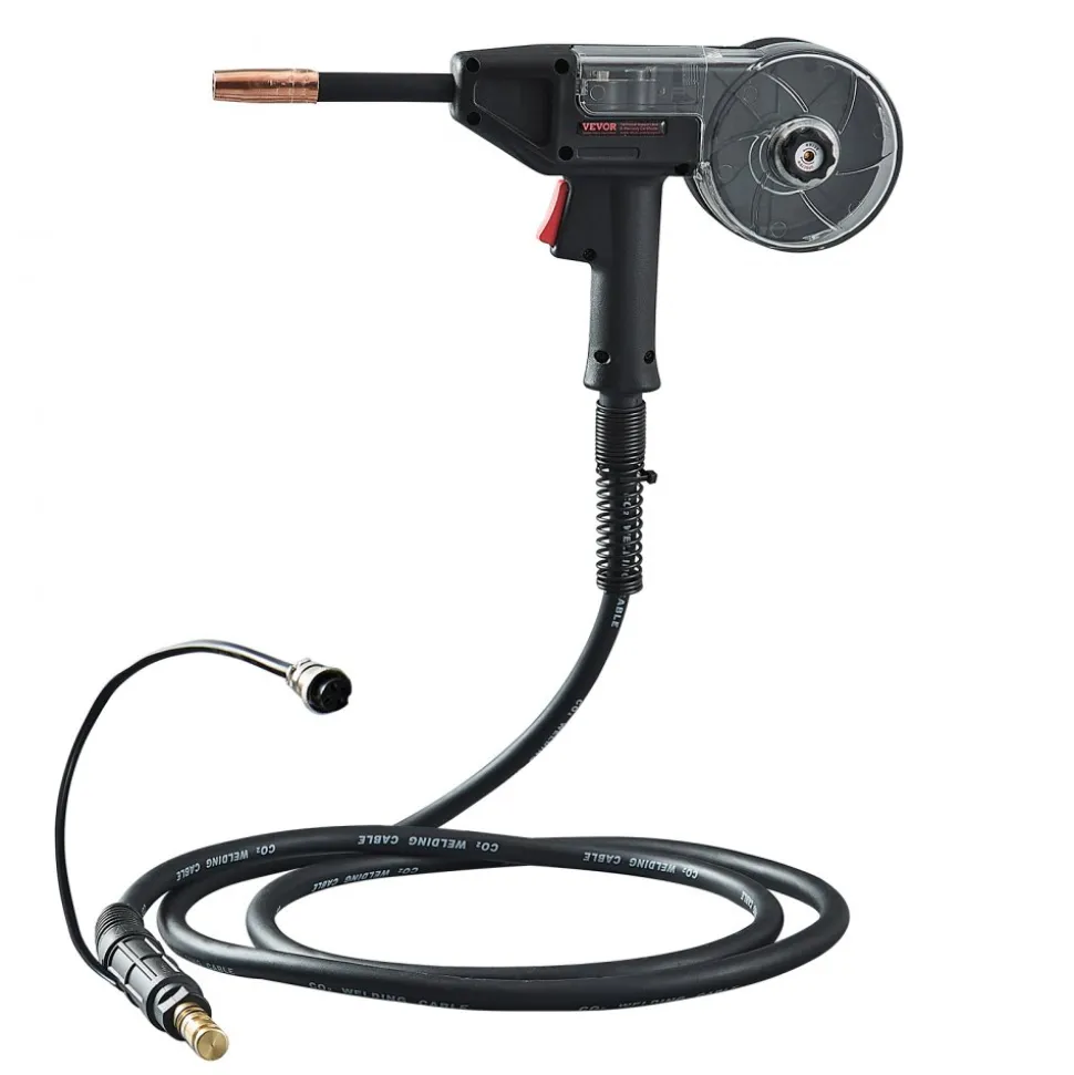 VEVOR 200Amp Spool Gun with 10FT Cable, Compatible with W Weldpro MlG200GDsv200 and MIG155GD Welders, Suitable for 0.030" and 0.035" Flux Core/Solid/Aluminum Welding Wires