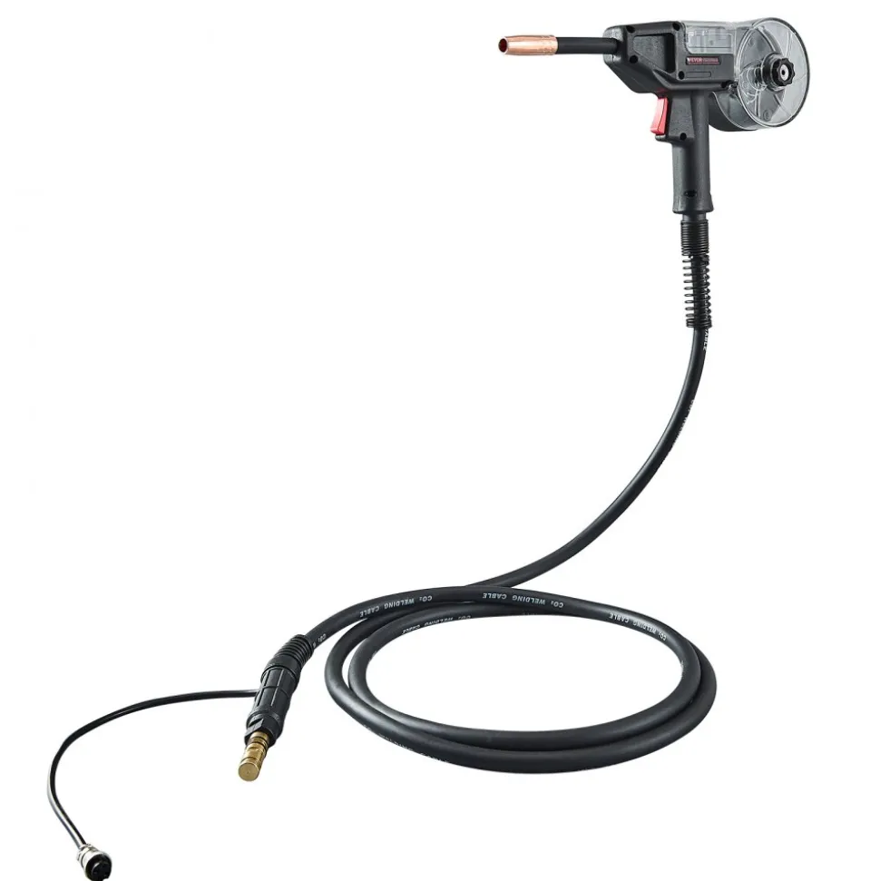 VEVOR 200Amp Spool Gun with 10FT Cable, Compatible with W Weldpro MlG200GDsv200 and MIG155GD Welders, Suitable for 0.030" and 0.035" Flux Core/Solid/Aluminum Welding Wires