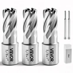 VEVOR Annular Cutter Set, 5 pcs Weldon Shank Mag Drill Bits Kit, 1
