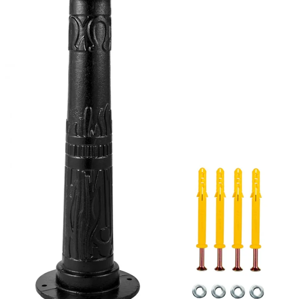 VEVOR Antique Hand Water Pump Stand Pitcher Pump Stand Cast Iron Well Pump Stand with Pre-set 0.5" Holes for Easy Installation Old Fashion Pitcher Hand Pump Stand for Home Yard Pond Garden Outdoors B