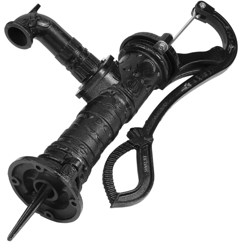 VEVOR Antique Well Hand Pitcher Pump, 22ft Maximum Lift, Cast Iron Manual Hand Water Pump with Ergonomic Handle NPT1-1/4" Easy Installation, Old Fashioned for Outdoor Home Yard Garden Pond Farm, Black