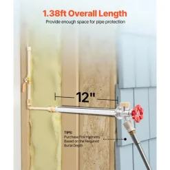 VEVOR Anti-Siphon Frost-Proof Sillcock, 12