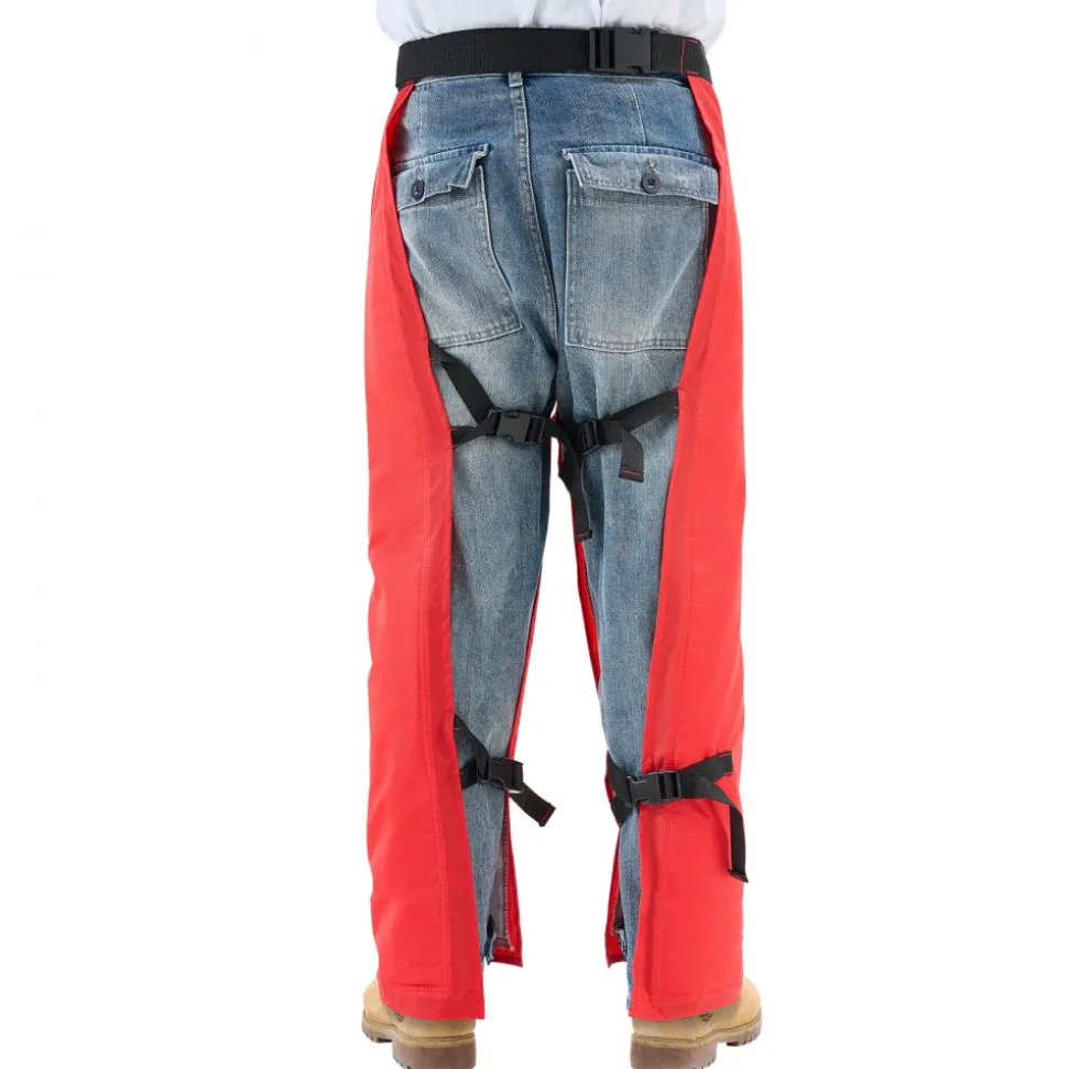 VEVOR Apron Style Chainsaw Chaps, Class C, 8 Layers Chainsaw Pants with Adjustable Belt & Gear Pocket, Chain Saw Chaps for Men/Women, Chainsaw Safety Equipment for Loggers Forest Workers, Small