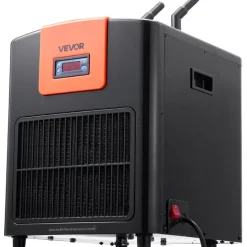 VEVOR Aquarium Chiller 110 Gallon, 1/3 HP Water Chiller for Hydroponics, Fast Cooling for Fish Tank,Axolotl,Coral Reef,Quiet Refrigeration Compressor, Titanium Evaporator,Complete Fittings
