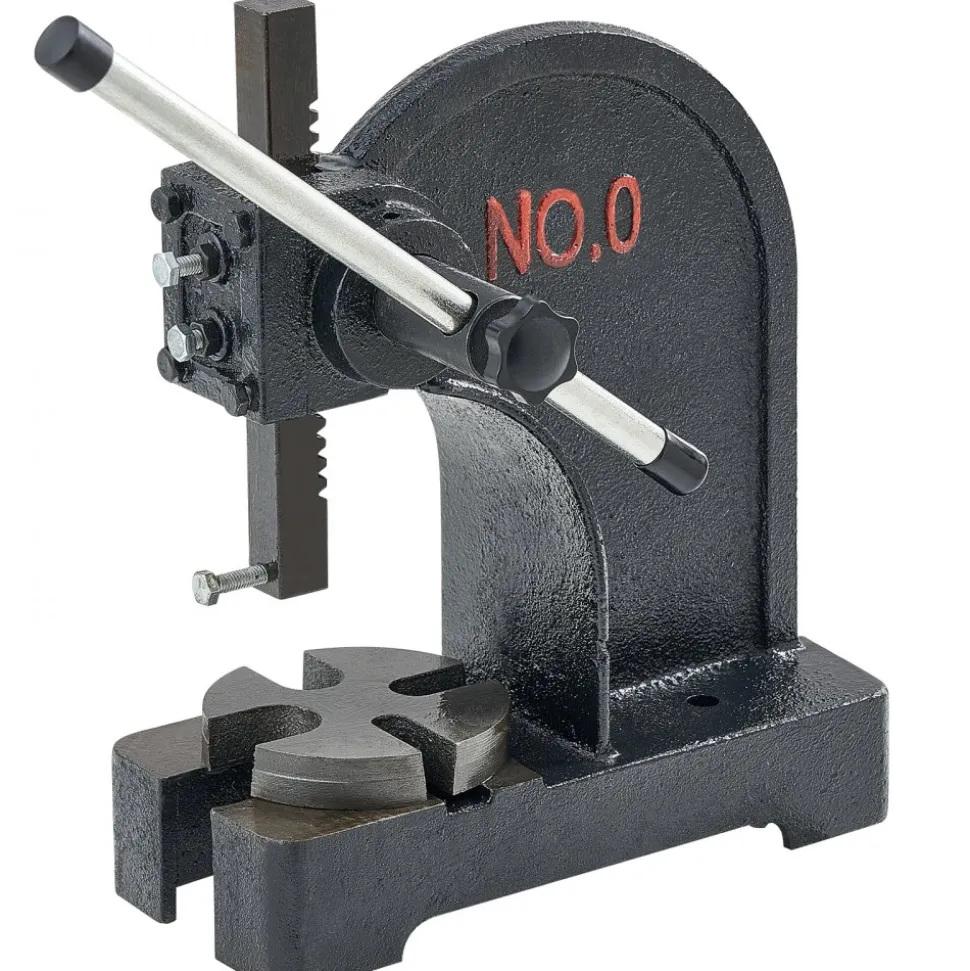 VEVOR Arbor Press, 0.5 Ton Manual Arbor Press, 4.6" Maximum Height, Cast Iron Heavy-duty Manual Desktop Arbor Press, Precision Hand Press for Stamping, Bending, Stretching, Forming