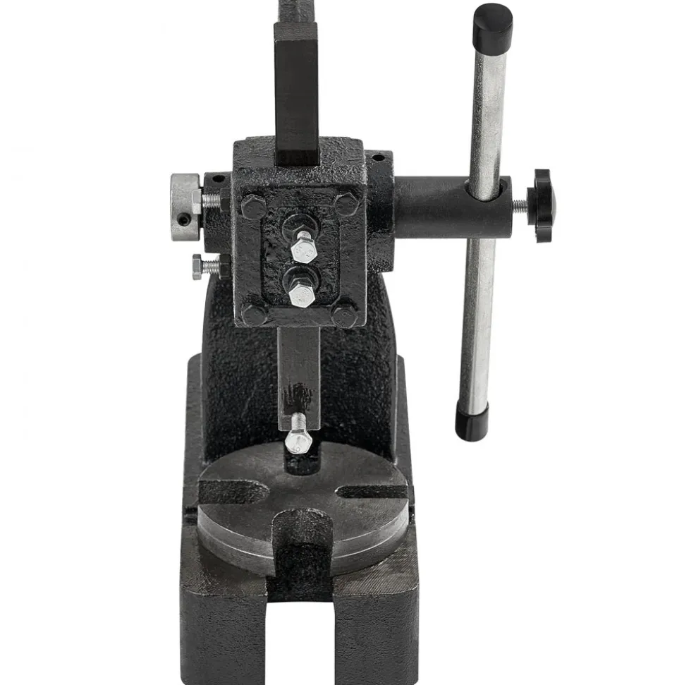 VEVOR Arbor Press, 0.5 Ton Manual Arbor Press, 4.6" Maximum Height, Cast Iron Heavy-duty Manual Desktop Arbor Press, Precision Hand Press for Stamping, Bending, Stretching, Forming