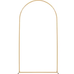 VEVOR Arch Backdrop Stand, 7.2 x 4 ft, Stable Structure, Easy Assembly, 1 Piece Gold Metal Arch Backdrop Stand for Wedding, Birthday Party, Graduation, Holiday Celebration, and Ceremony Decoration