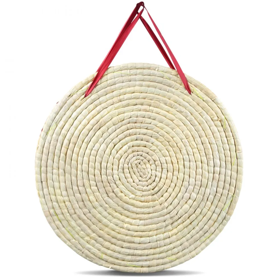 VEVOR Archery Target, 3 Layers 20" Arrow Target, Traditional Solid Straw Round Archery Target Shooting Bow, Hand-Made Arrows Target, Coloured Rope Target for Backyard Outdoor Hunting Shooting Practice