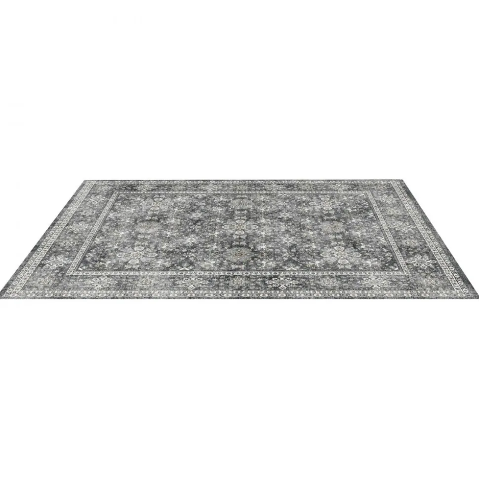 VEVOR Area Rug, 8 x 10 ft Large Washable Rug, Non-Slip and Tear-Resistant Soft Carpet, Pet & Child Friendly Vintage Area Rugs, Indoor Mat for Bedroom, Living Room, Kids Room, Entryway, Office, Gray