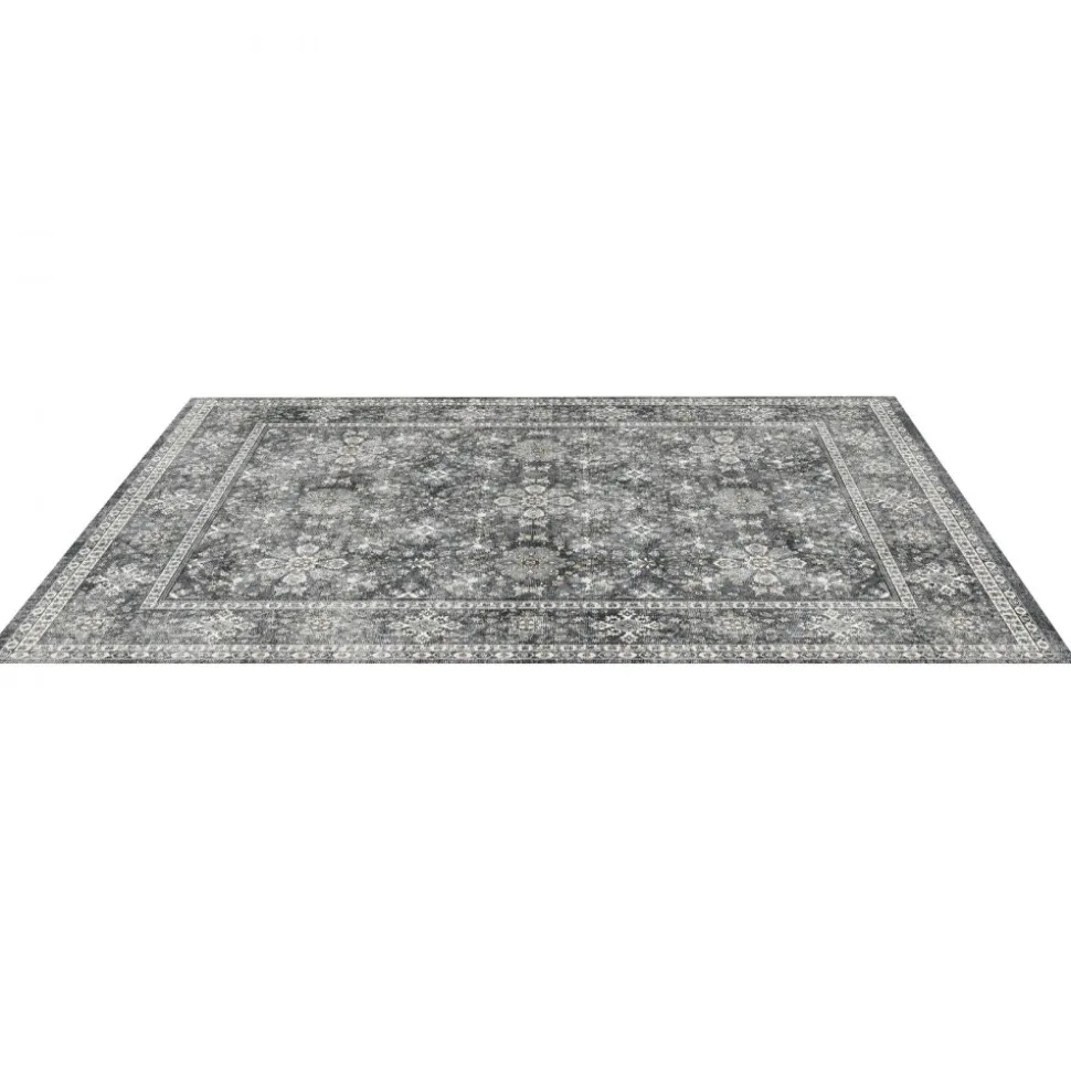 VEVOR Area Rug, 8 x 10 ft Large Washable Rug, Non-Slip and Tear-Resistant Soft Carpet, Pet & Child Friendly Vintage Area Rugs, Indoor Mat for Bedroom, Living Room, Kids Room, Entryway, Office, Gray
