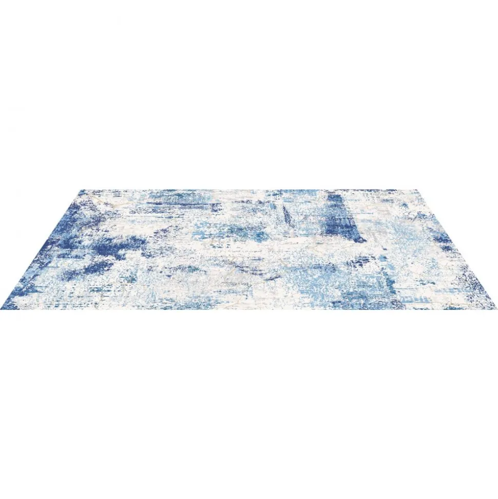 VEVOR Area Rug, 5 x 7 ft Large Washable Rug, Non-Slip and Tear-Resistant Soft Carpet, Pet & Child Friendly Modern Area Rugs, Indoor Mat for Bedroom, Office, Living Room, Kids Room, Entryway, Blue